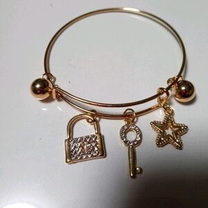 Brand new gold Charmed bracelet